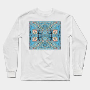 Fijian Tapa Cloth 27C by Hypersphere Long Sleeve T-Shirt